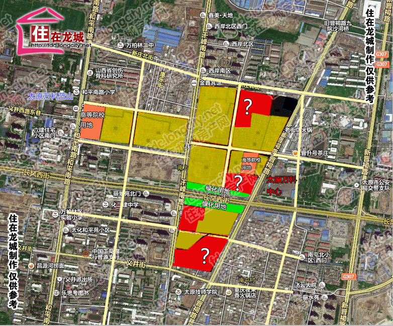 南上庄村规划范围示意图(住在龙城房产网制作 仅供参考)